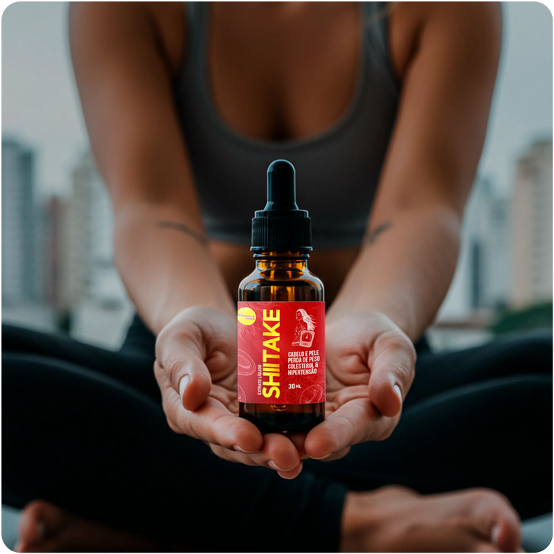 Extrato Cogumelo Shiitake - Reduz Medidas, Colesterol e Pressão Arterial!