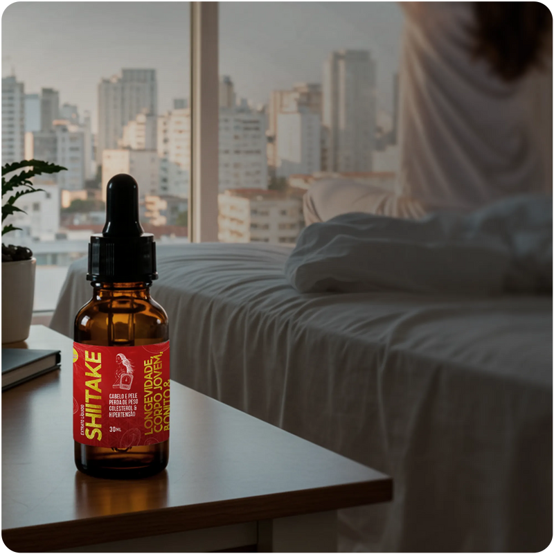 Extrato Cogumelo Shiitake - Reduz Medidas, Colesterol e Pressão Arterial!