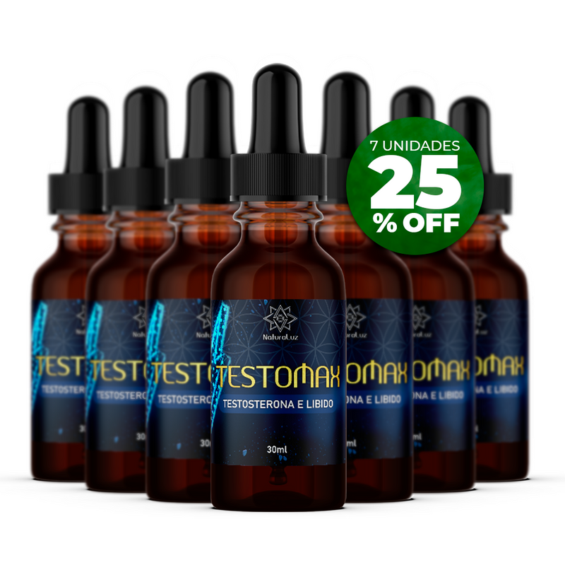 Kit 07 Und. TESTOMAX - Extrato Líquido de Ervas 30ml