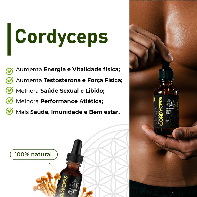 COMBO TOTAL PACK - 05 Cogumelos (Juba de Leão, Cordyceps, Reishi, Shiitake e Agaricus Blazei)